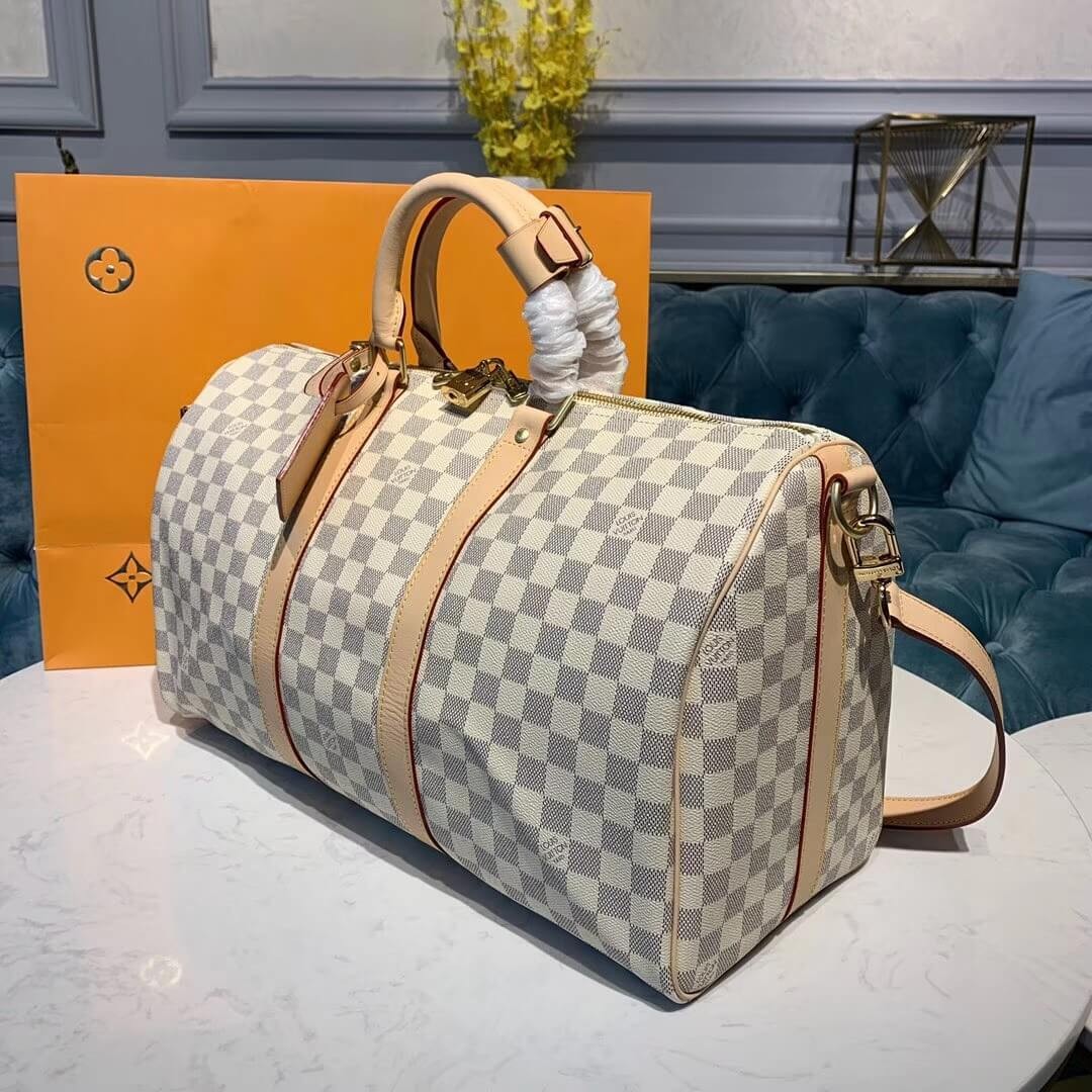 Louis Vuitton Damier Azur Keepall Bandouliere 45 N41430