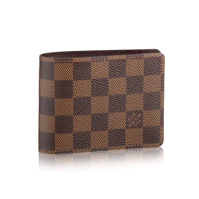 Louis Vuitton Damier Ebene Canvas Multiple Wallet N60895