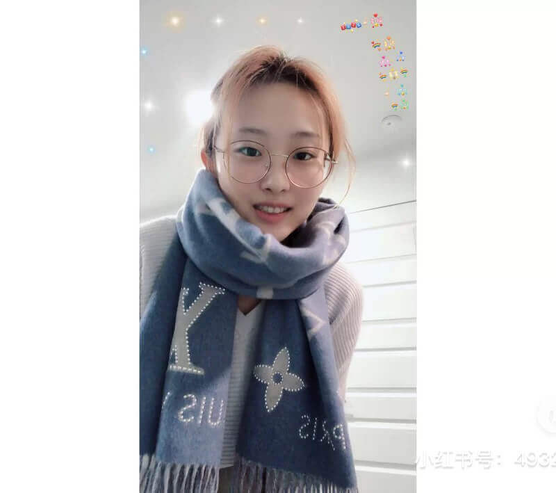 Louis Vuitton Studdy Reykjavik Scarf M76076 Denim Blue