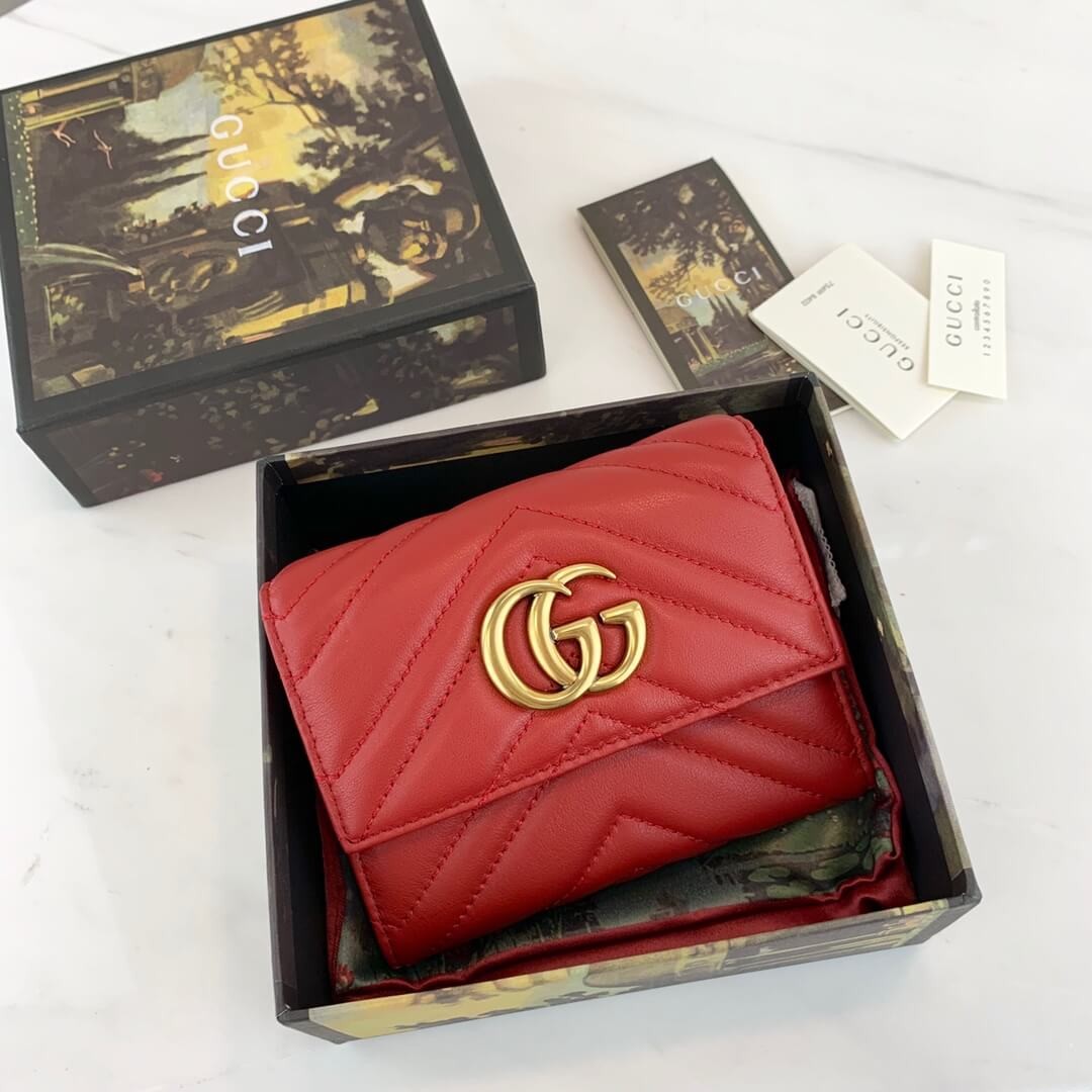 Gucci GG Marmont Matelassé Wallet 474802