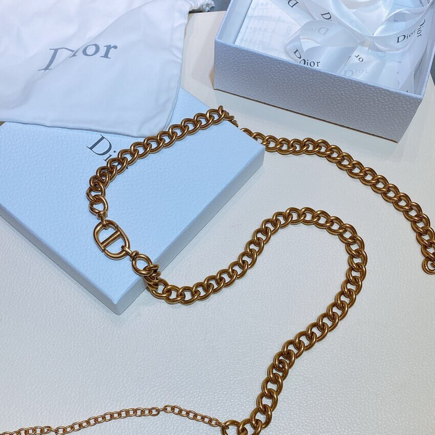 Christian Dior Vintage CD Chain Belt