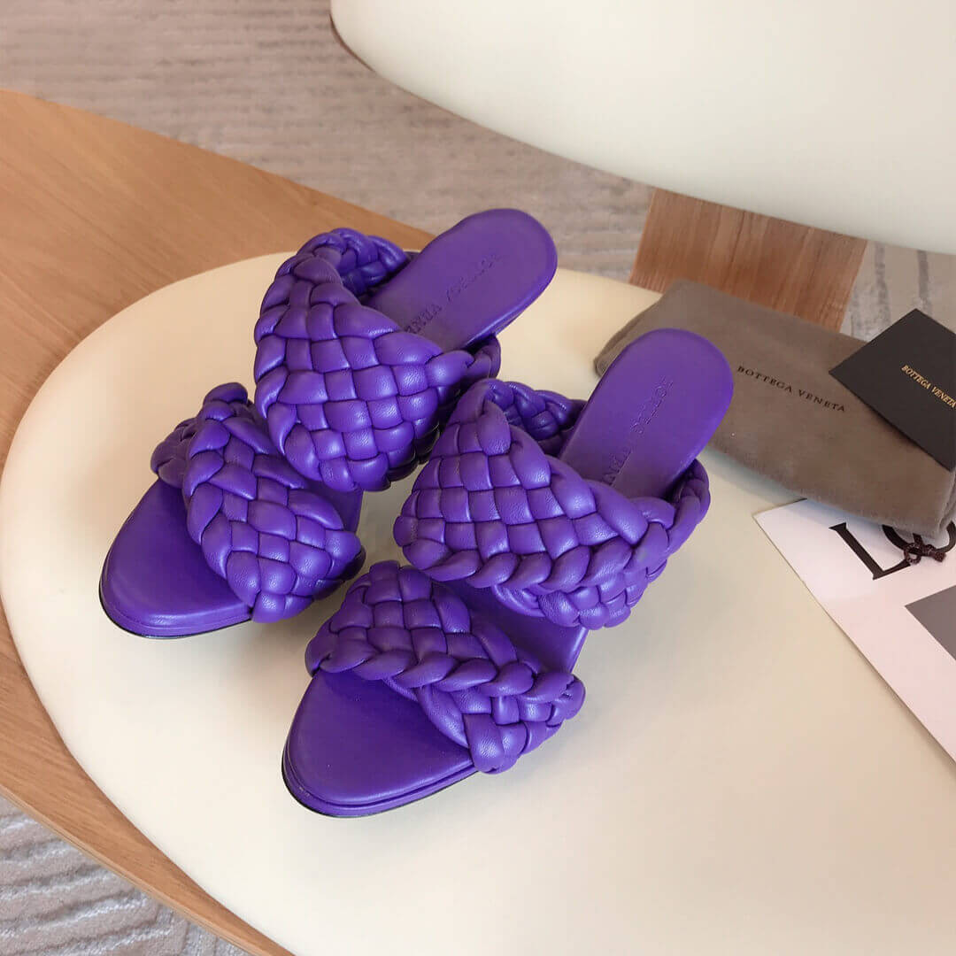 Bottega Veneta BV Curve Sandals 621213 Purple