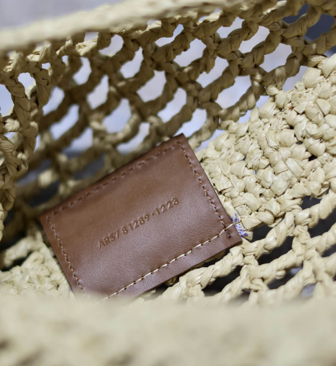 Saint Laurent Oxalis Bag in Raffia Macrame 781289