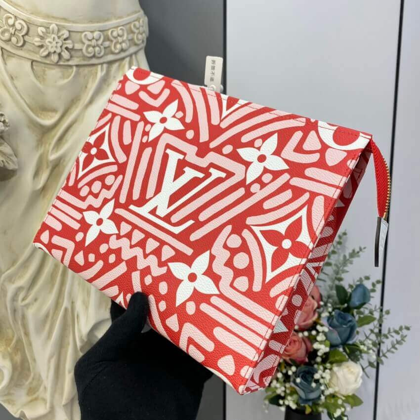 Louis Vuitton LV Crafty Toiletry Pouch 26 M45476 Red