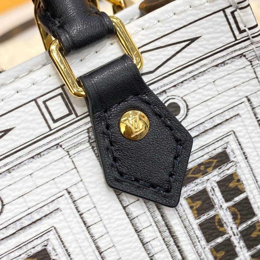 Louis Vuitton Printed Matte Calf Leather Petit Sac Plat M80991