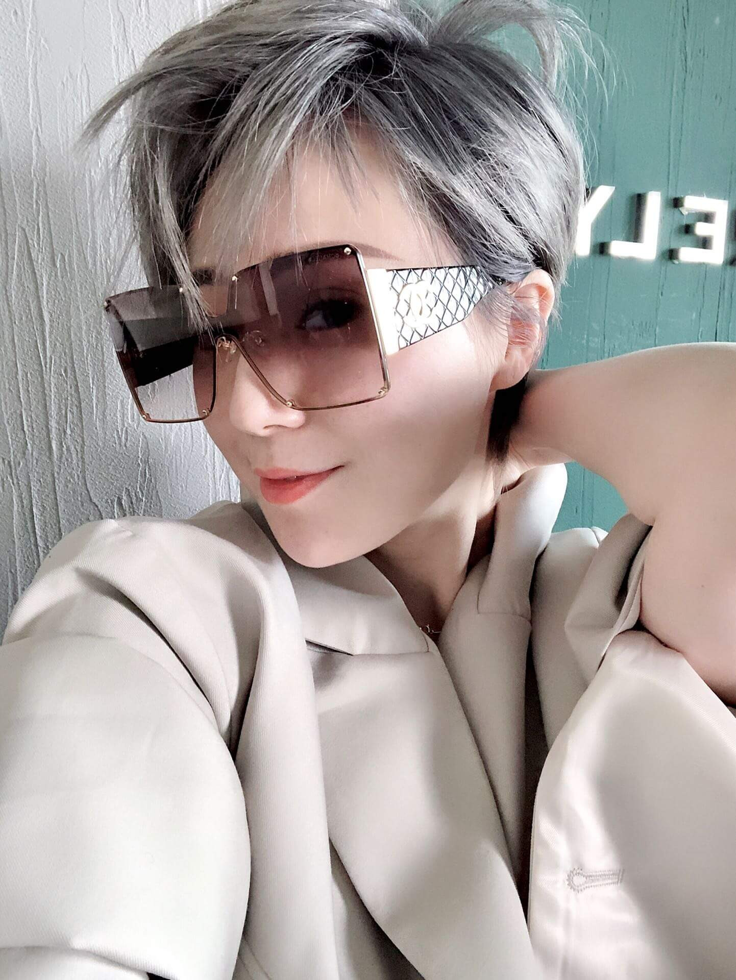 Chanel Rectangle Sunglass 4813