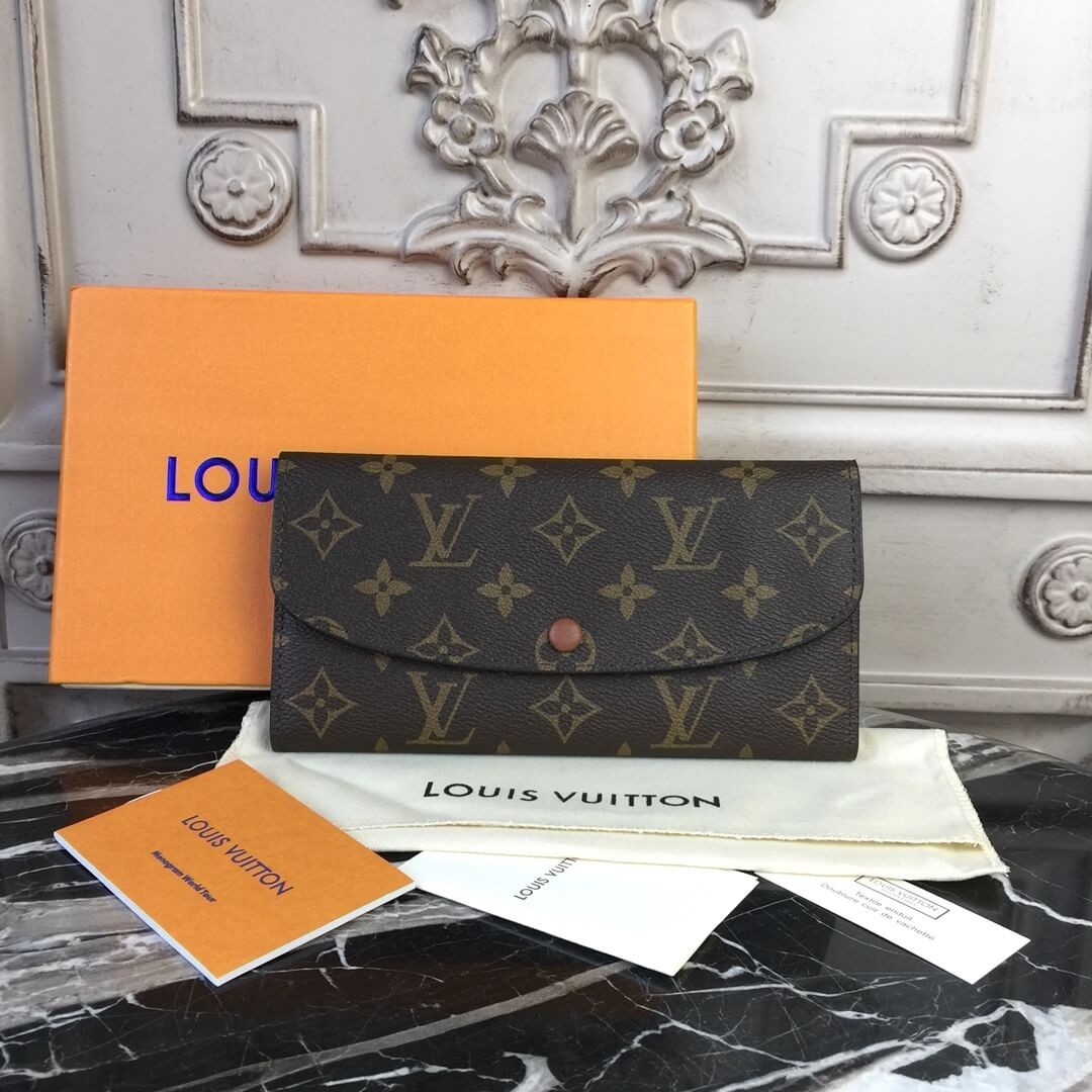 Louis Vuitton Monogram Canvas Emilie Wallet M60696
