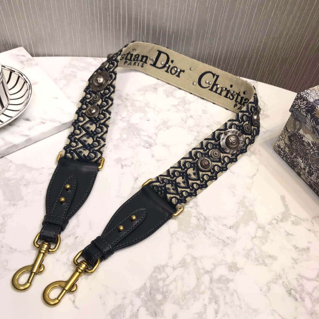 Christian Dior Canvas Strap MW521006 Dark Blue