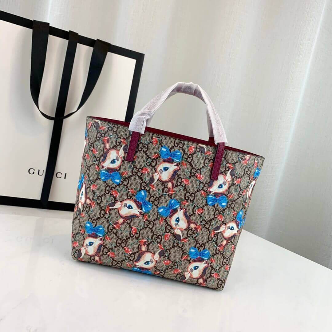 Gucci Childrens GG Deer Tote 410812