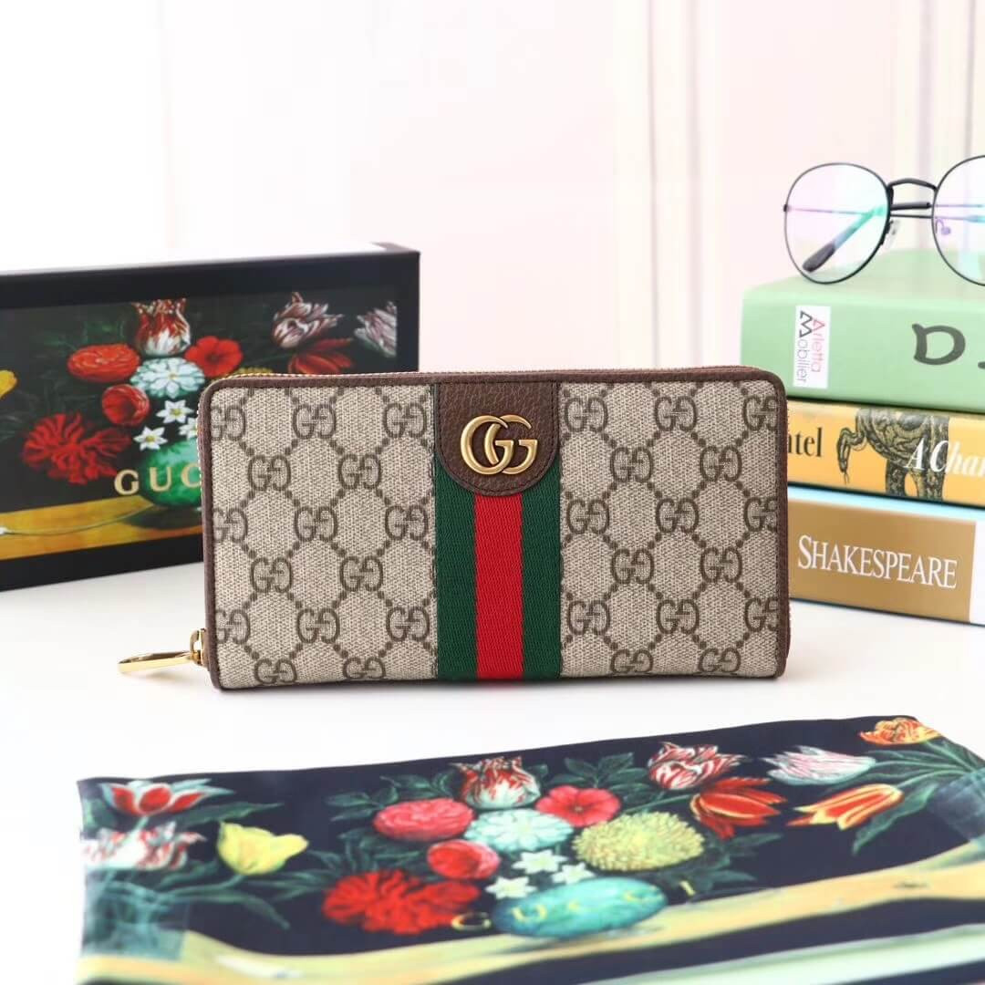 Gucci Zip Around Wallet With Three Little Pigs 557696