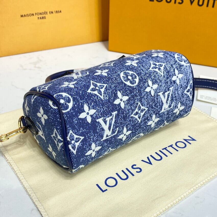 Louis Vuitton Monogram Jacquard Denim Nano Speedy M81168 M81213