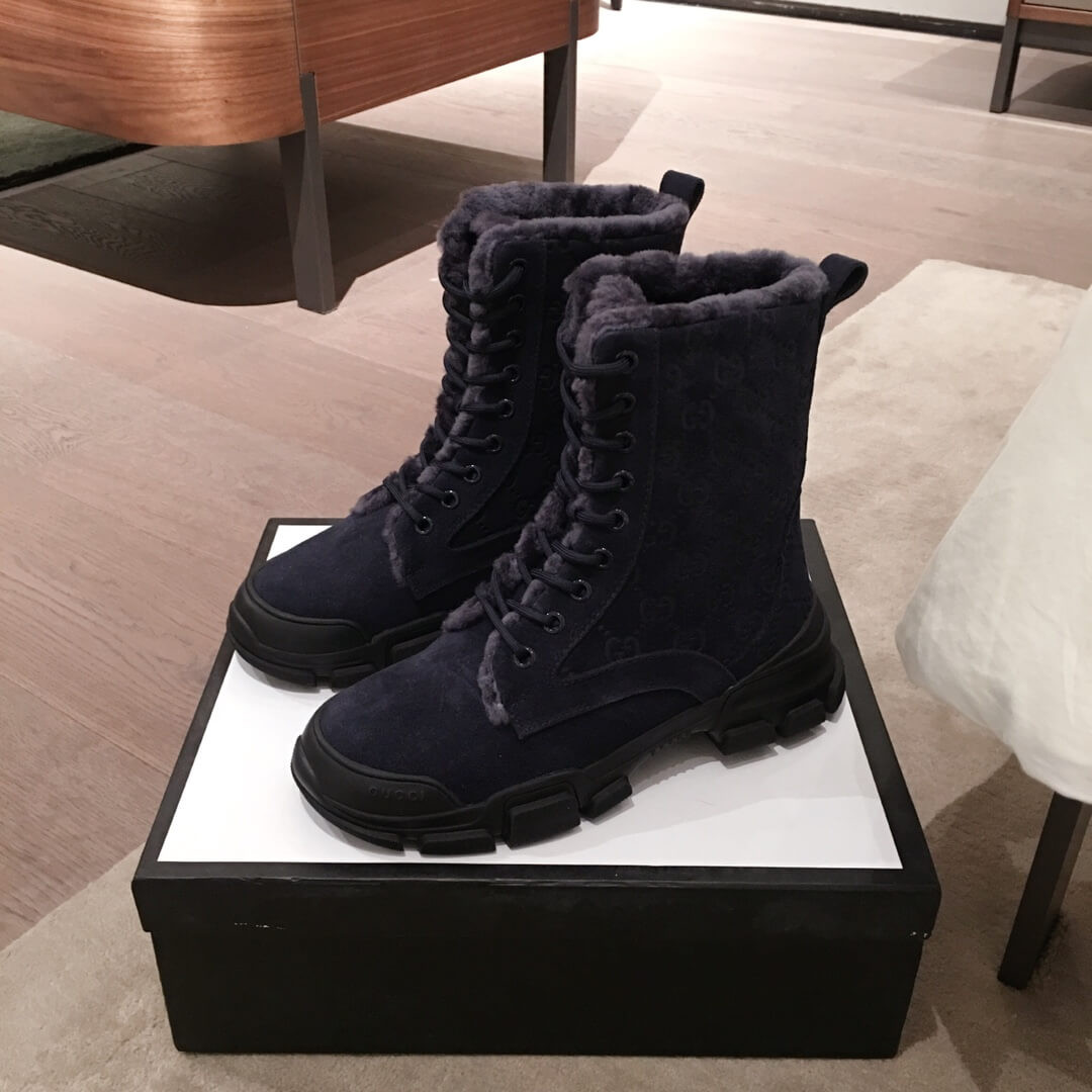 Gucci GG Wool Ankle Boot G1120A