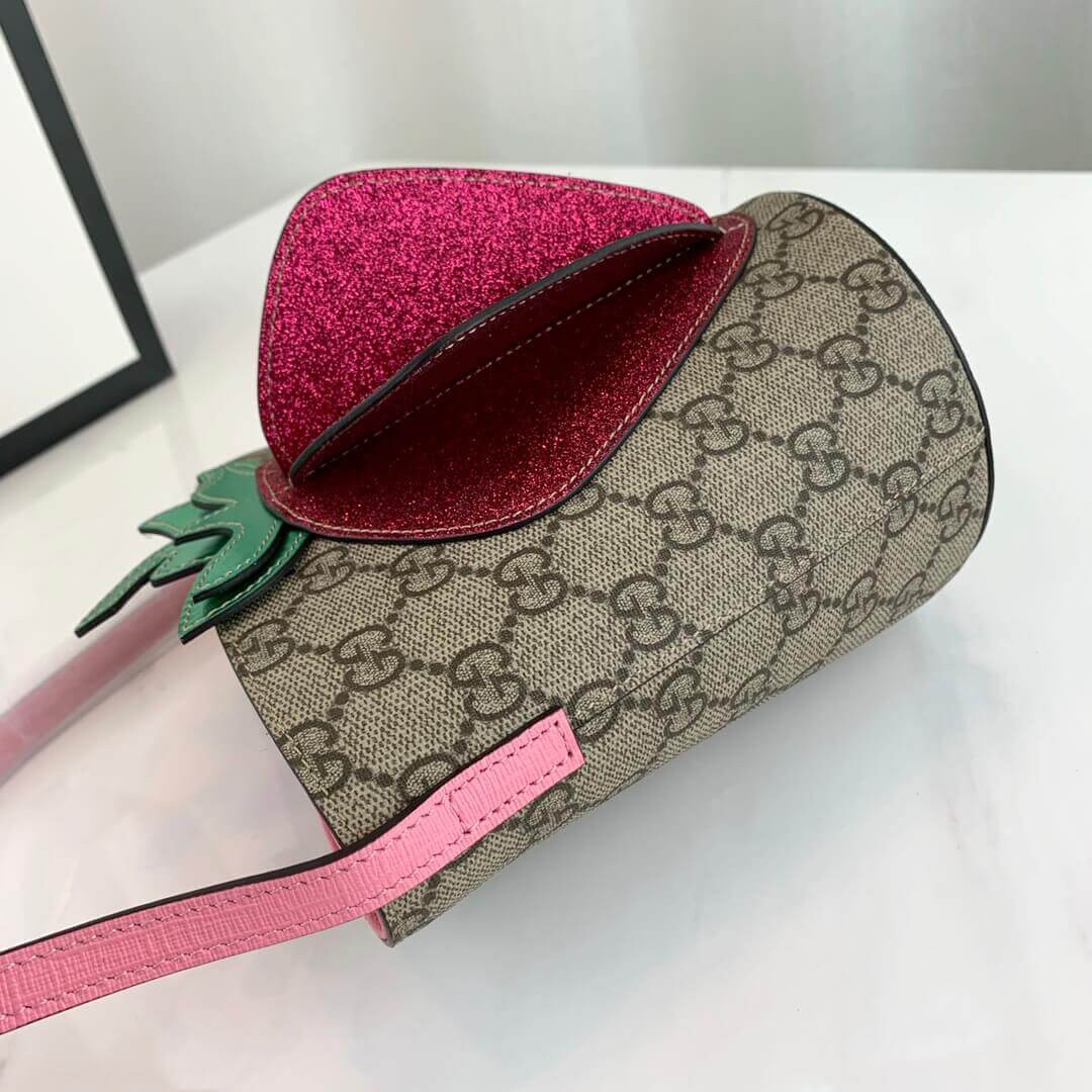 Gucci Childrens GG 3-D Strawberry Bucket Bag 630591