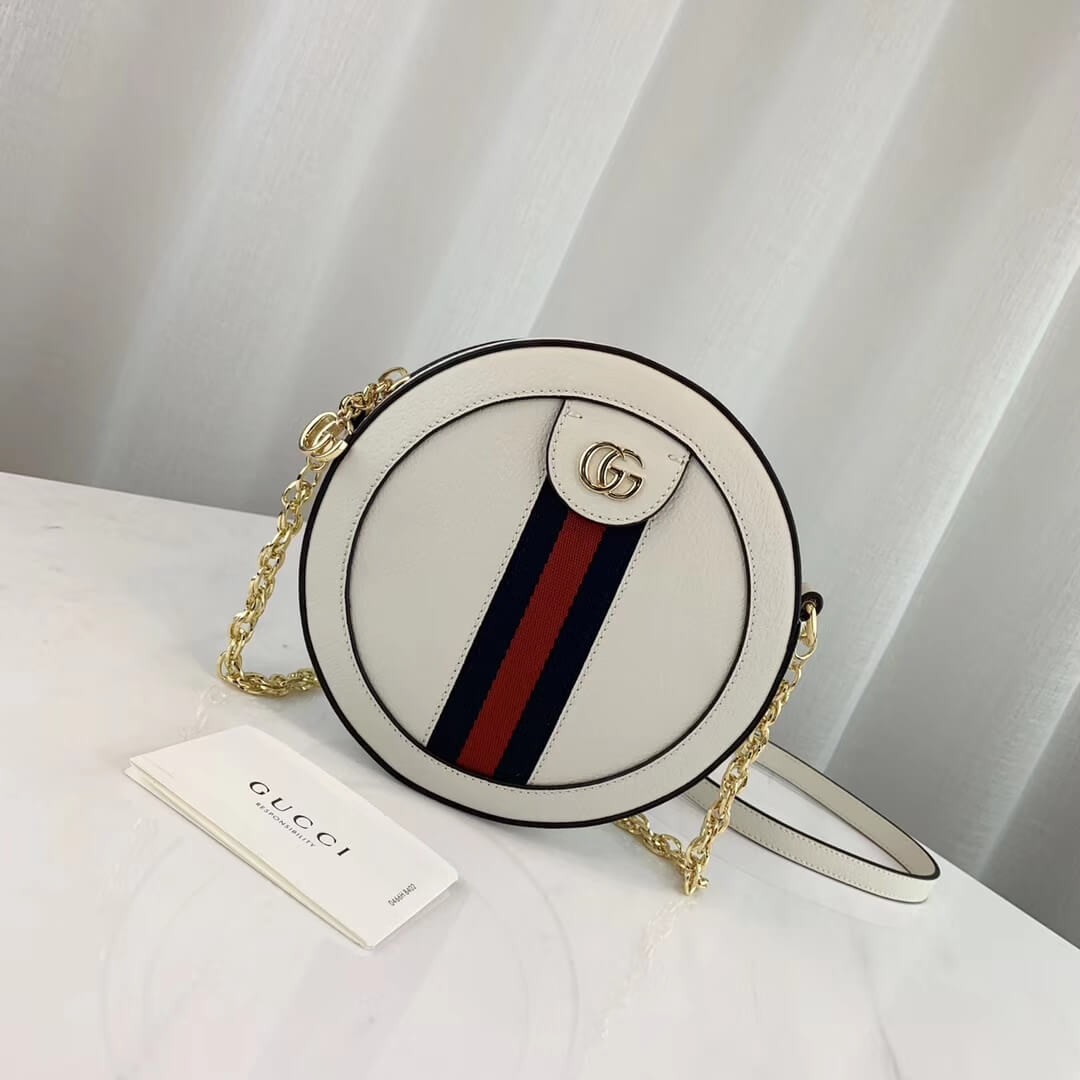 Gucci Ophidia Mini Round Shoulder Bag 550618