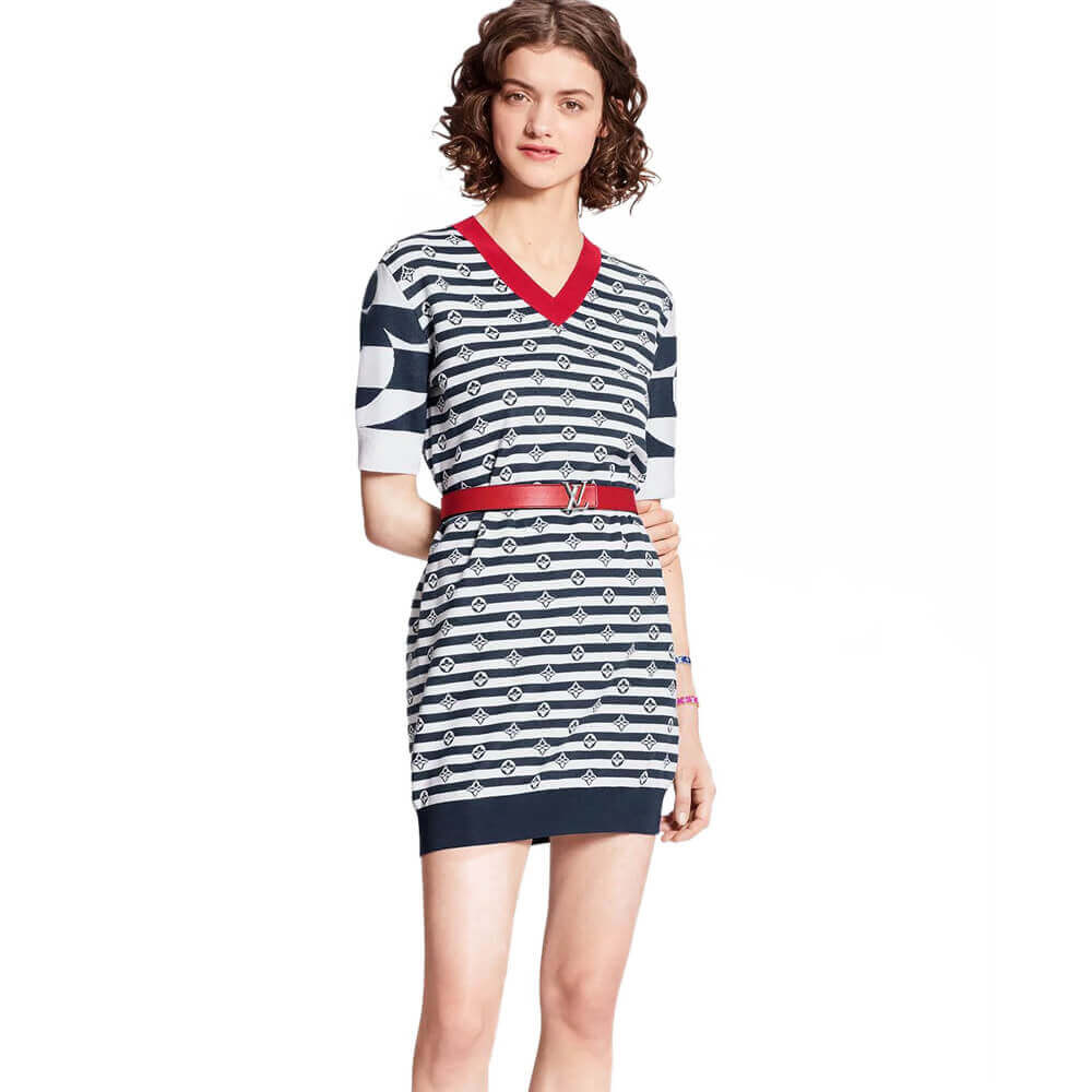 Louis Vuitton LV Escale Sailor Style Dress 1A7TH3