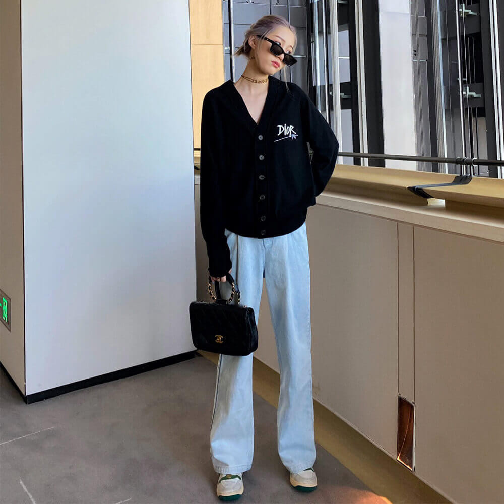 Dior And Shawn Cardigan Black Cashmere C980