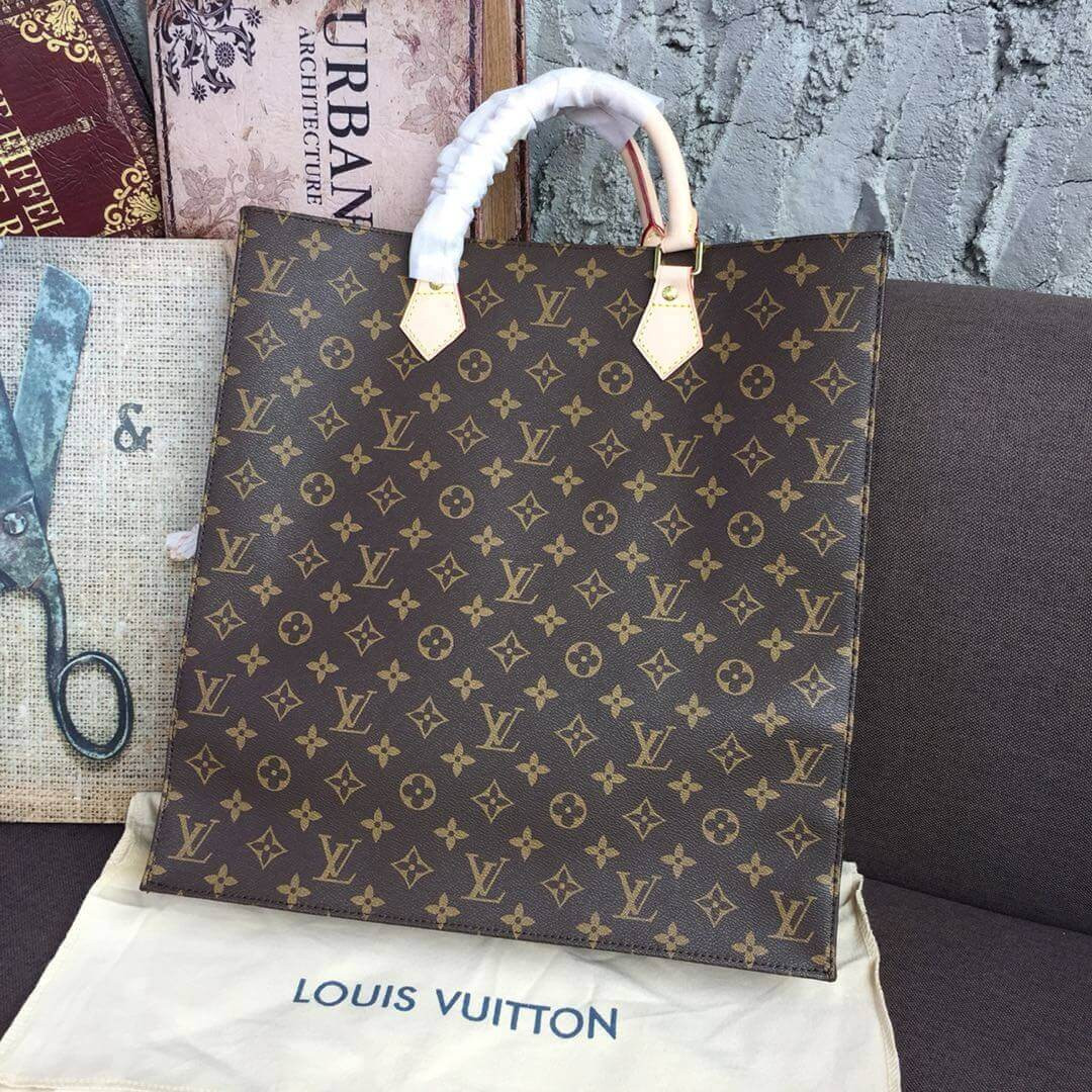 Louis Vuitton Monogram Canvas Sac Plat Tote Bag M51140