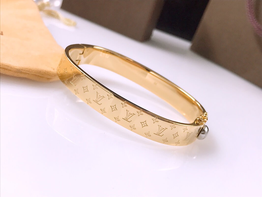 Louis Vuitton Nanogram Cuff Bracelet and Bangle M00251