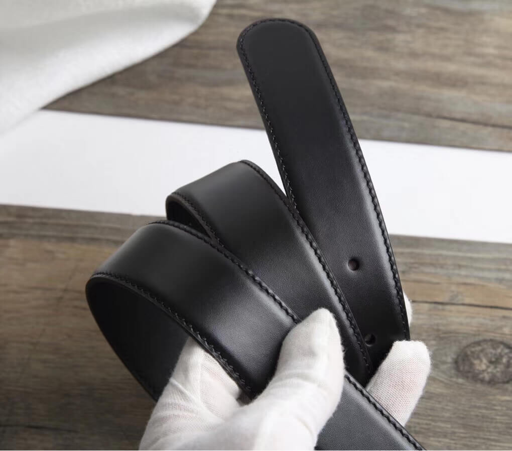 Gucci Leather Belt With Interlocking G Buckle 598092