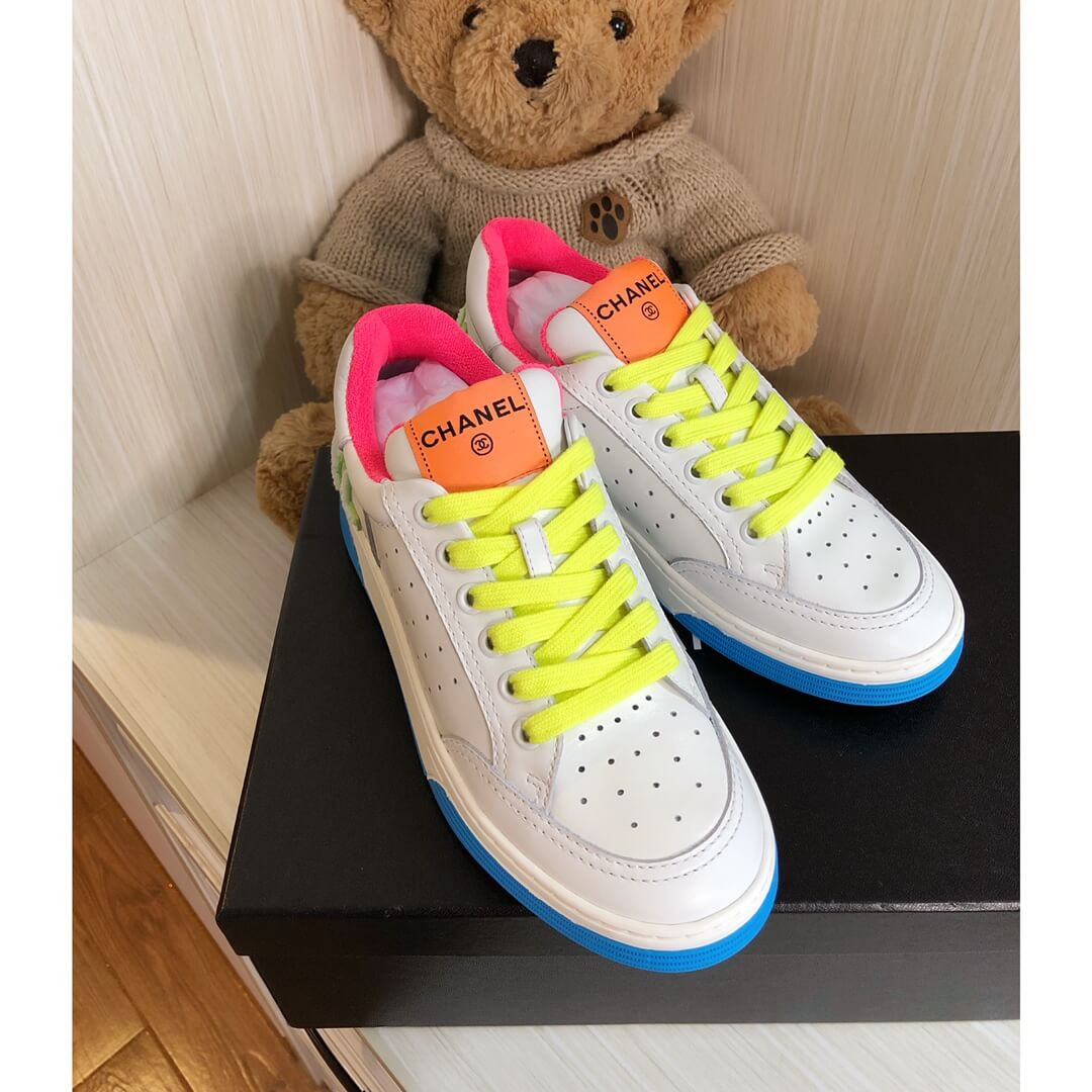 Chanel Rainbow Sneakers G35934 Yellow / Orange
