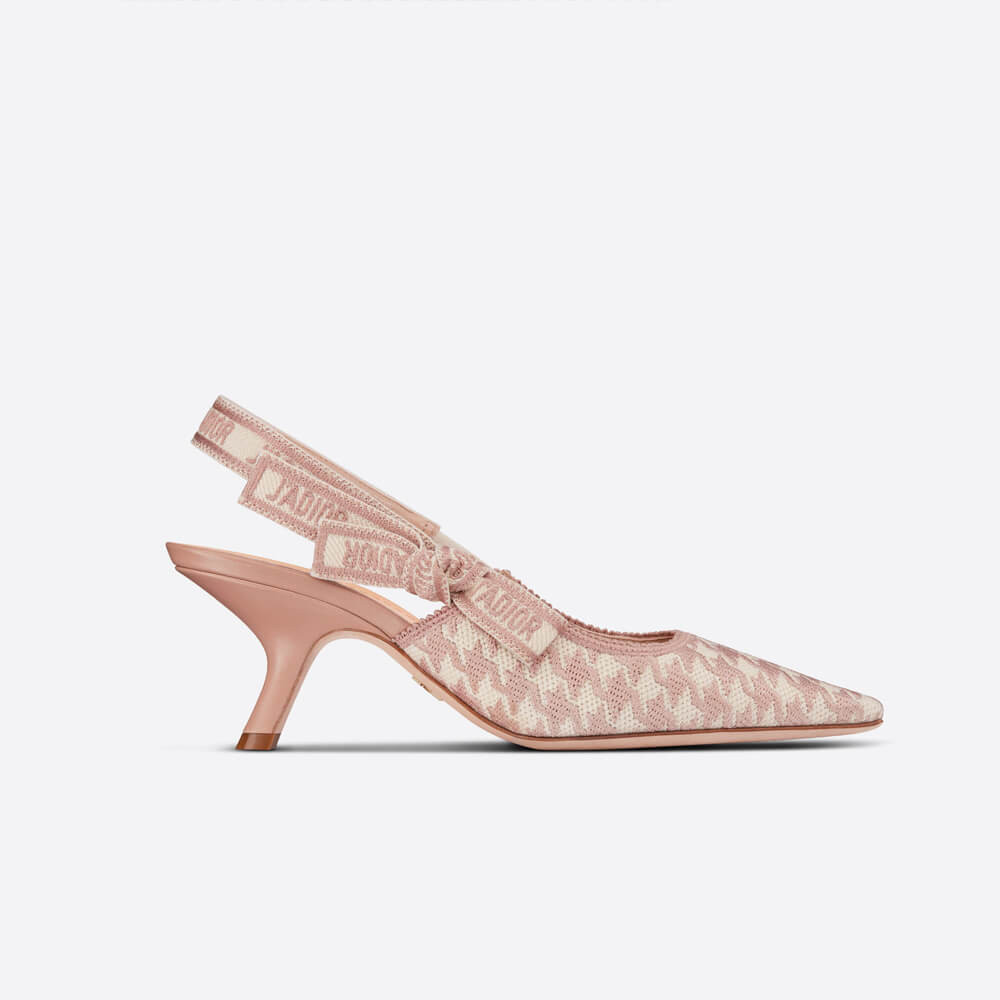 Dior JAdior Slingback Kitten Heel Pumps Pink