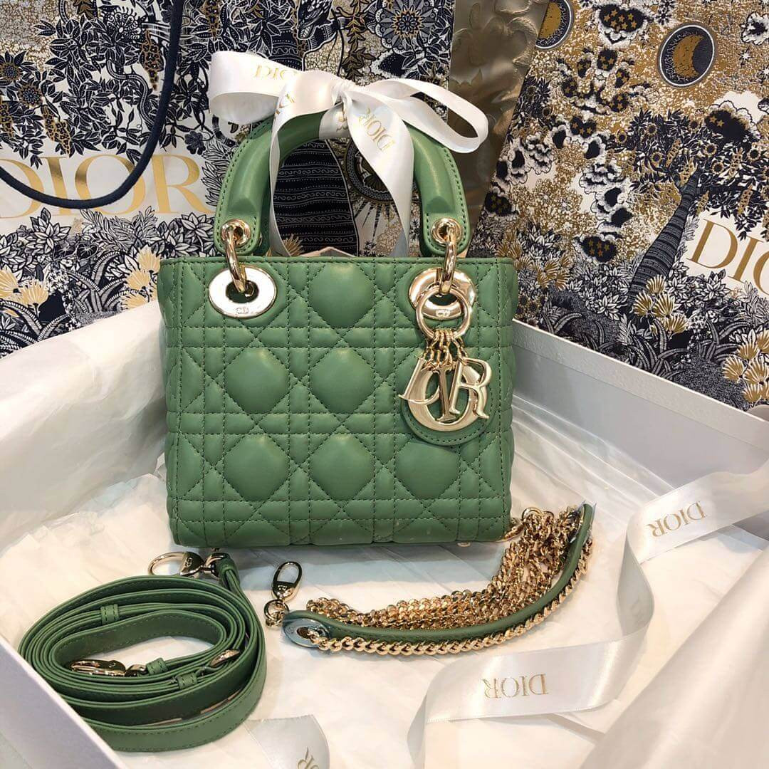 Christian Dior Lambskin Mini Lady Dior Bag 44500