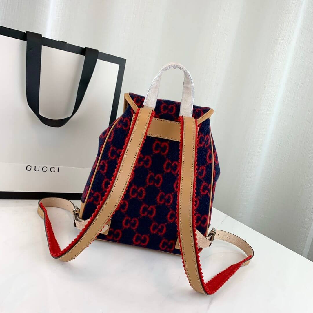 Gucci Childrens GG Wool Backpack 630818