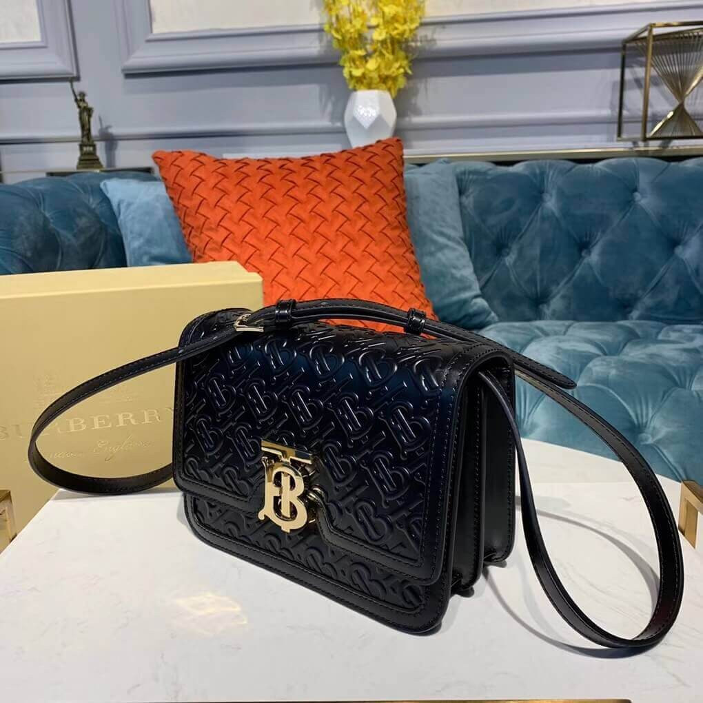 Burberry Small Monogram Leather TB Bag 80140871