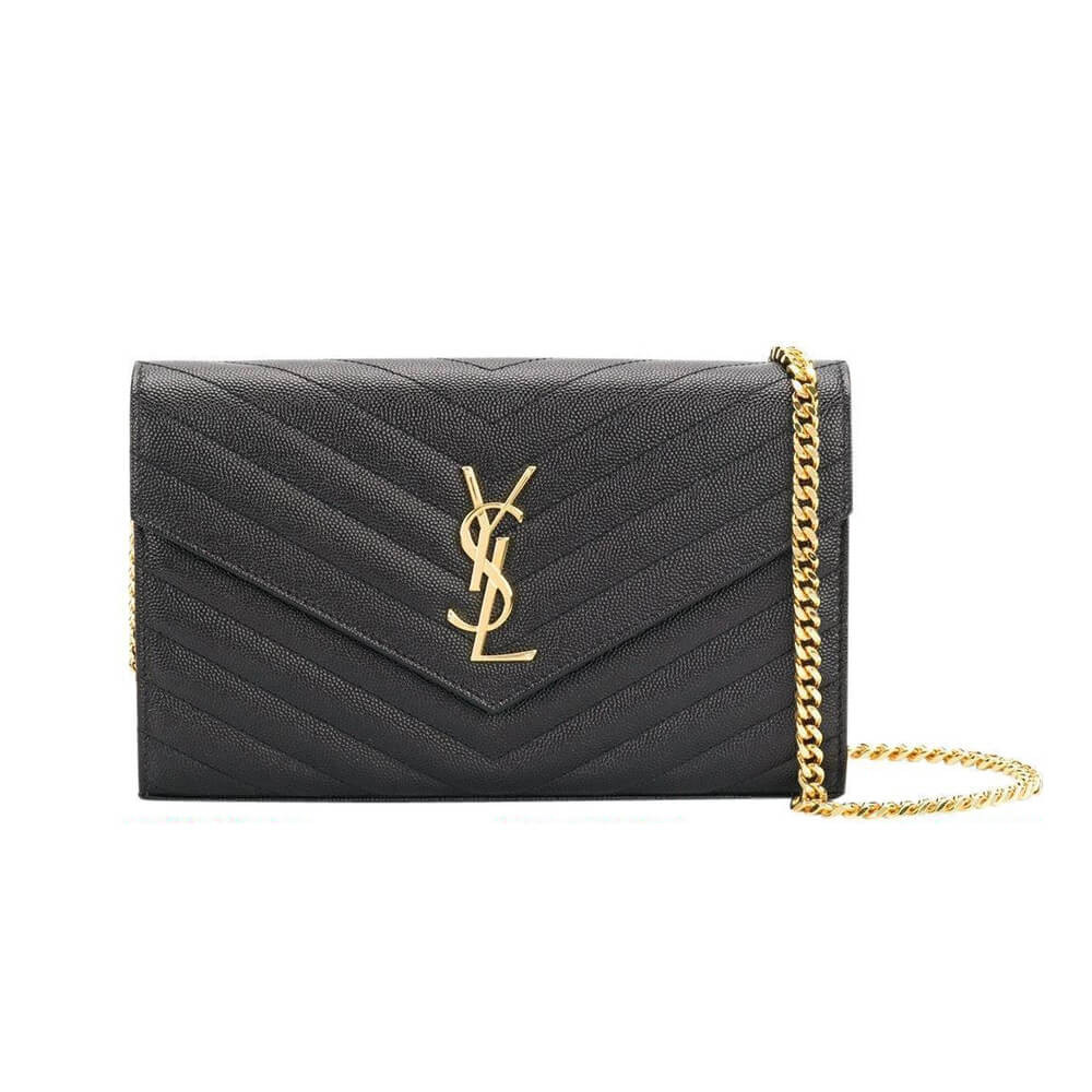 Saint Laurent Monogram Envelope Chain Wallet 377828