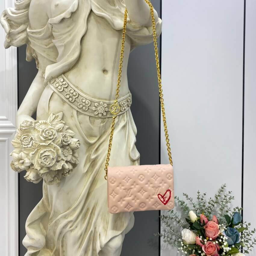 Louis Vuitton Limited Edition Pochette Coussin M80834 Dragee Pink