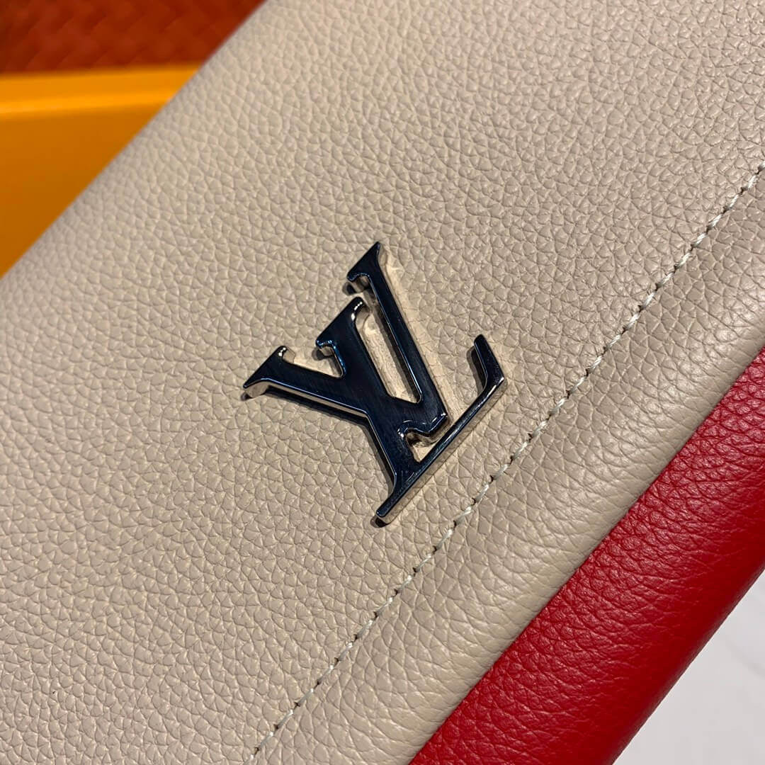 Louis Vuitton Lockme II Wallet M62350 Beige/Red