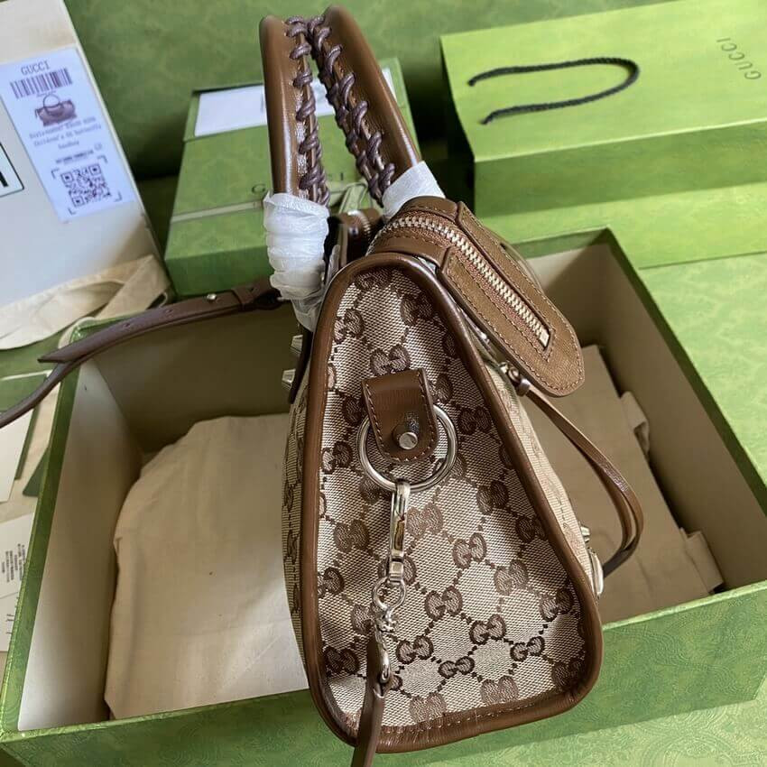 Gucci x Balenciaga GG Canvas City Bag 30cm 658598