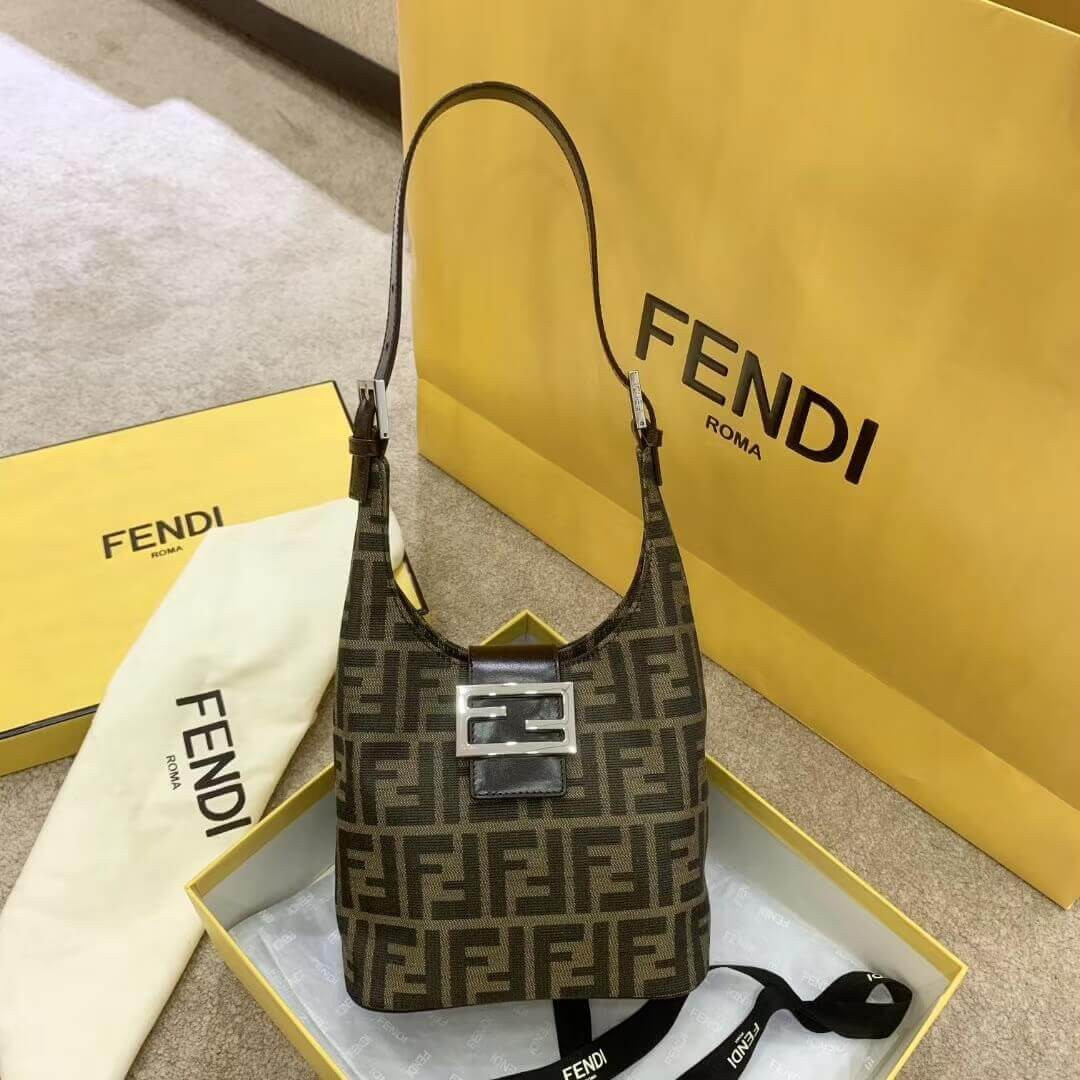 Fendi Vintage Zucca Shoulder Bag H015
