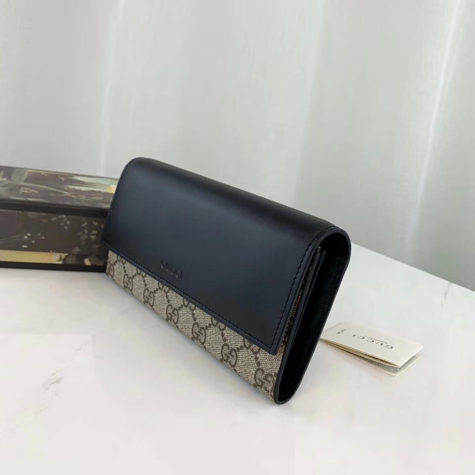 Gucci GG Supreme Continental Wallet 410100