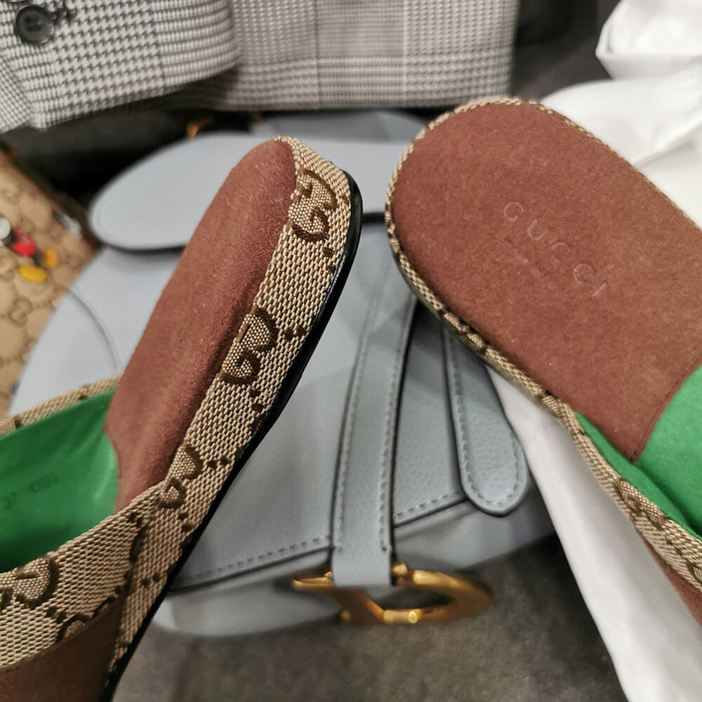 Gucci GG canvas Slipper 604075