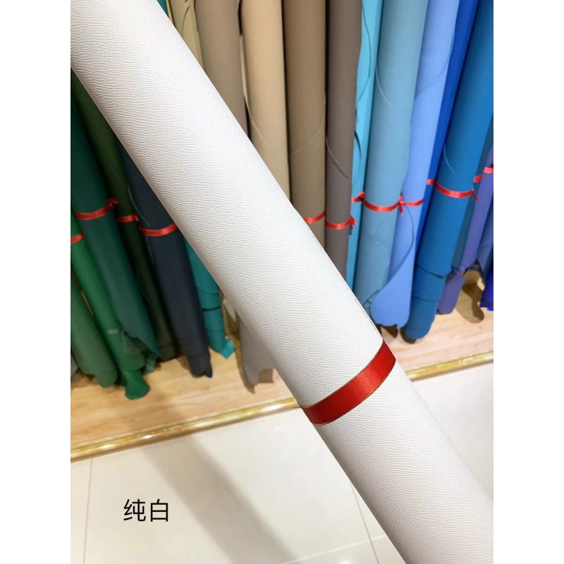 Hermes makes exclusive leather Togo calfskin: White