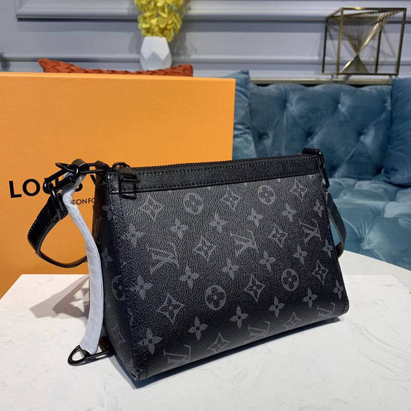 Louis Vuitton Monogram Eclipse Canvas Triangle Messenger M54330
