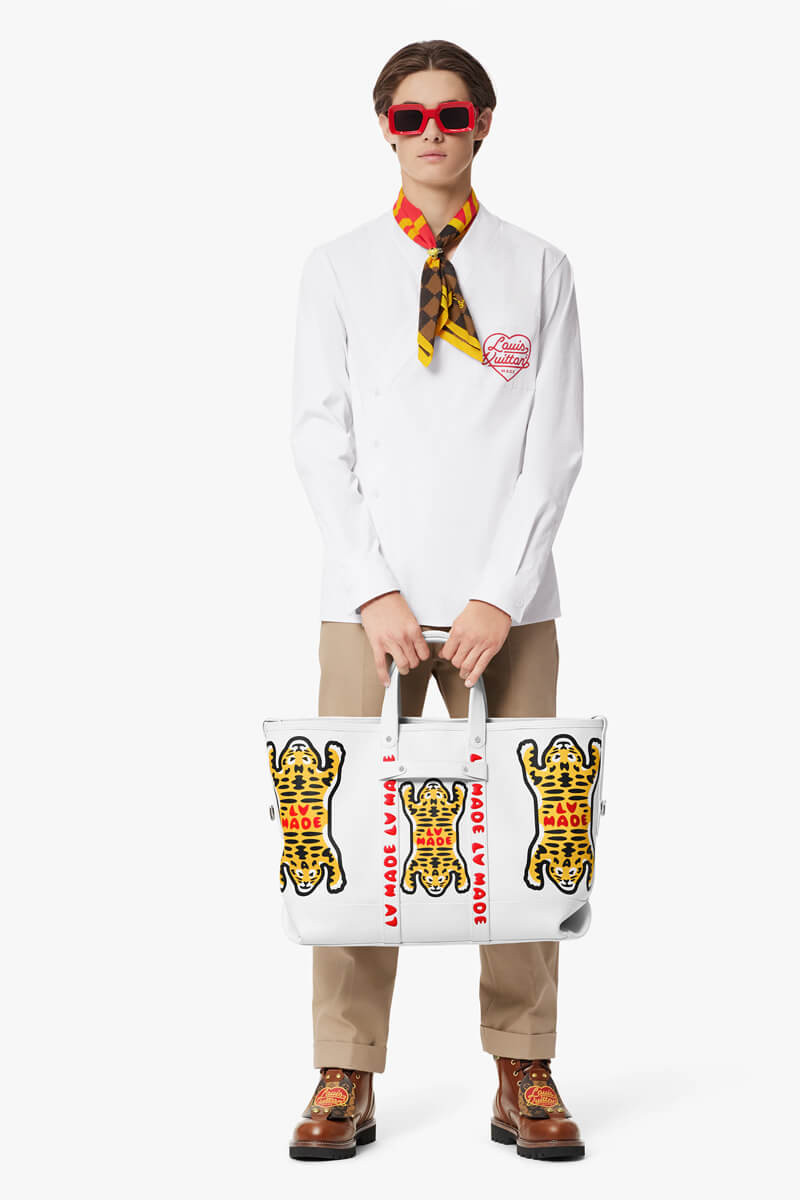 Louis Vuitton x Nigo Tote Journey M59366 White