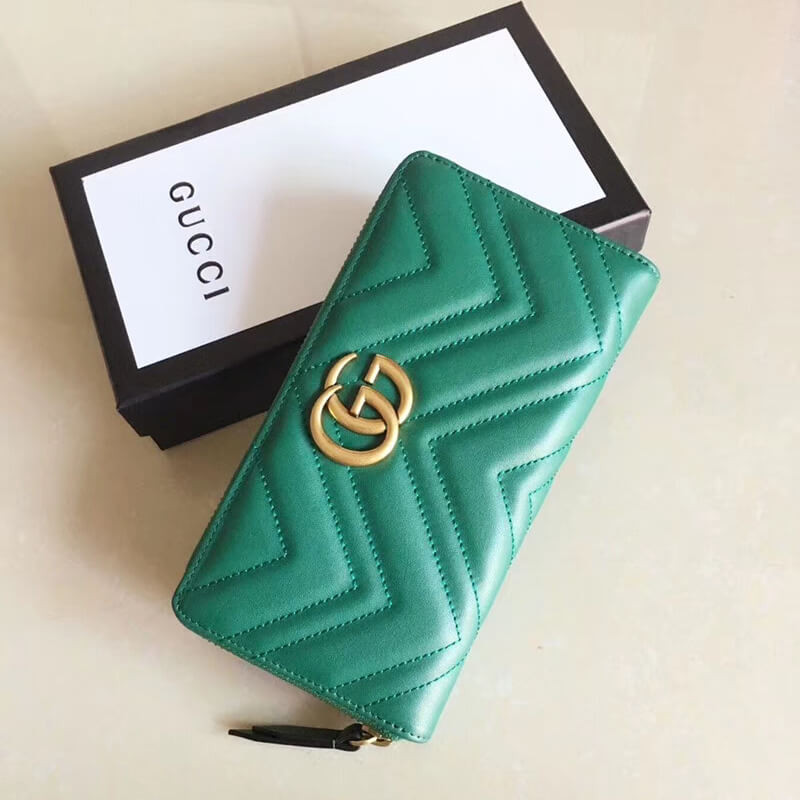 Gucci GG Marmont Zip Around Wallet 443123