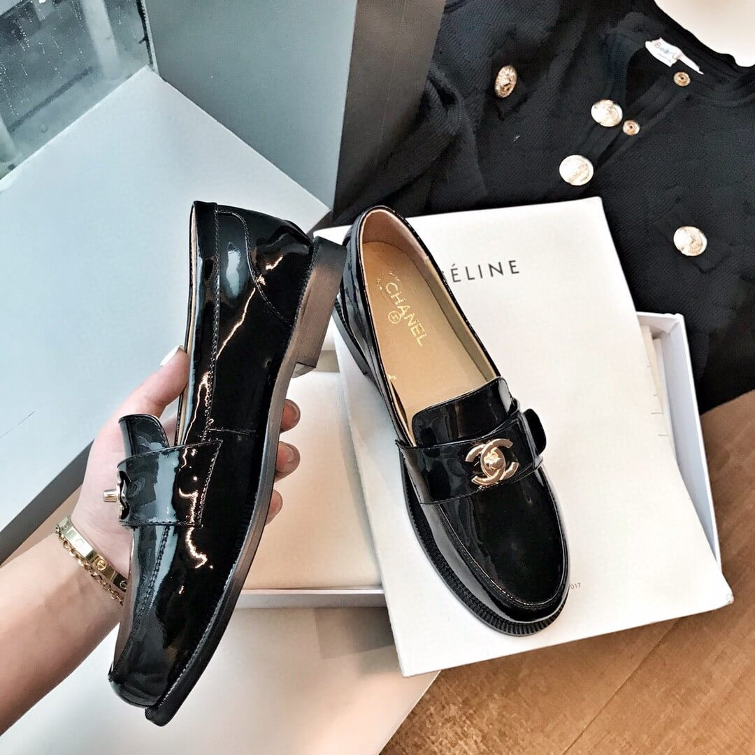 Chanel CC Turnlock Loafers And Patent Leather Loafers G429295