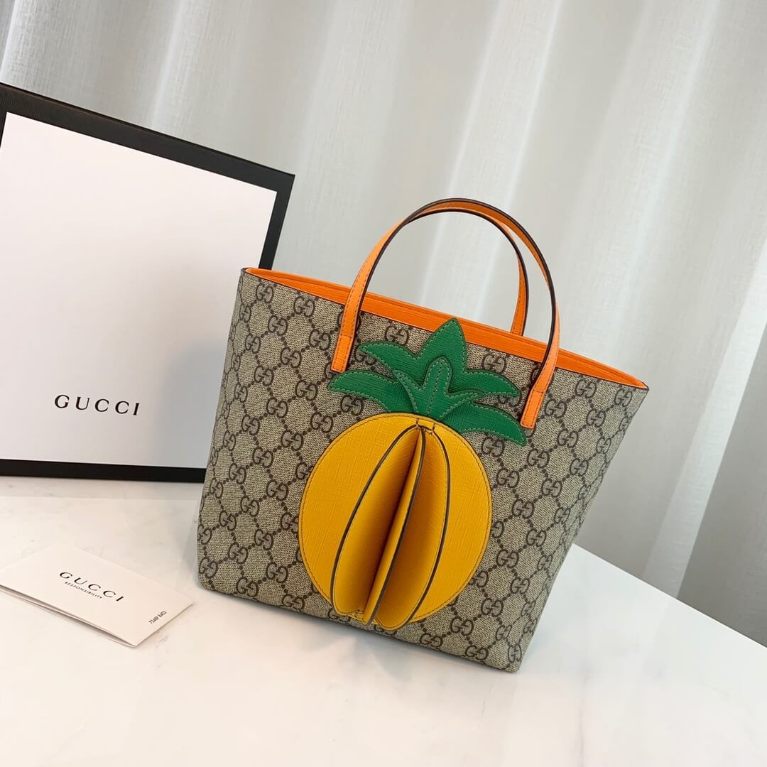 Gucci Childrens GG Tote With Pineapple 580840