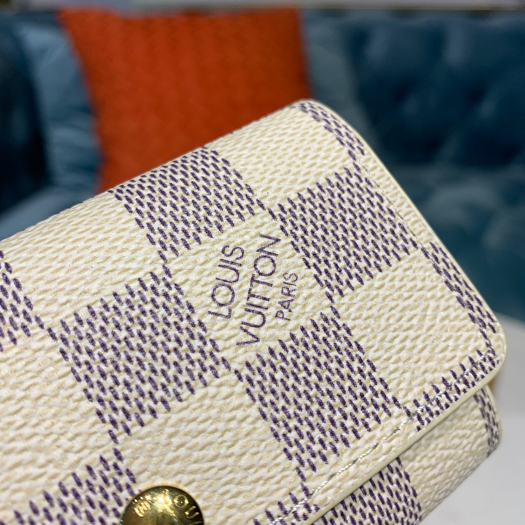 Louis Vuitton Damier Azur 6 Key Holder N61745