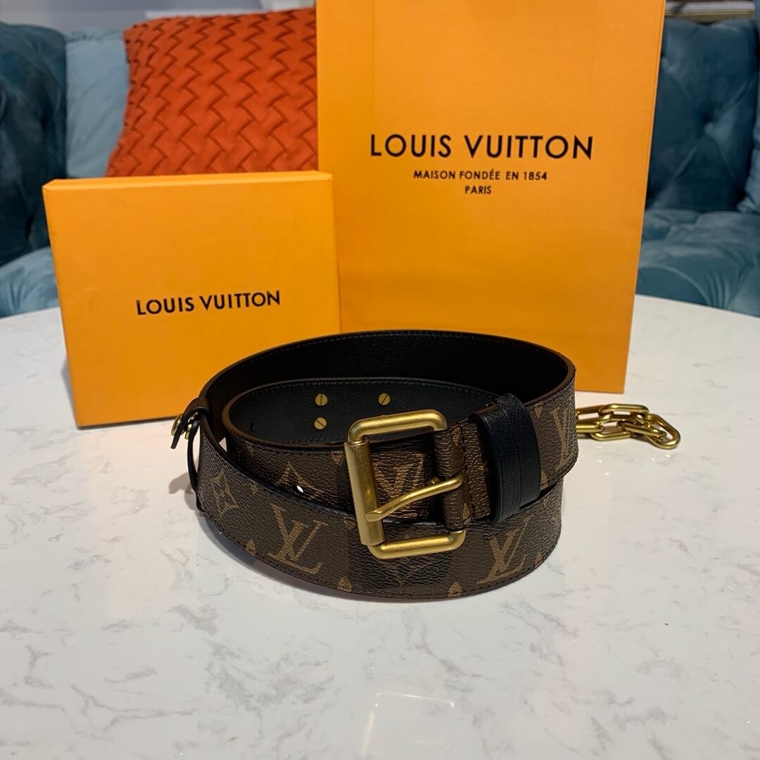 Louis Vuitton Signature Chain 35mm Belt M0180T