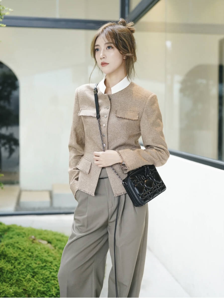 Christian Dior Caro Box Bag With Chain Black Quilted Macrocannage Calfskin S5140