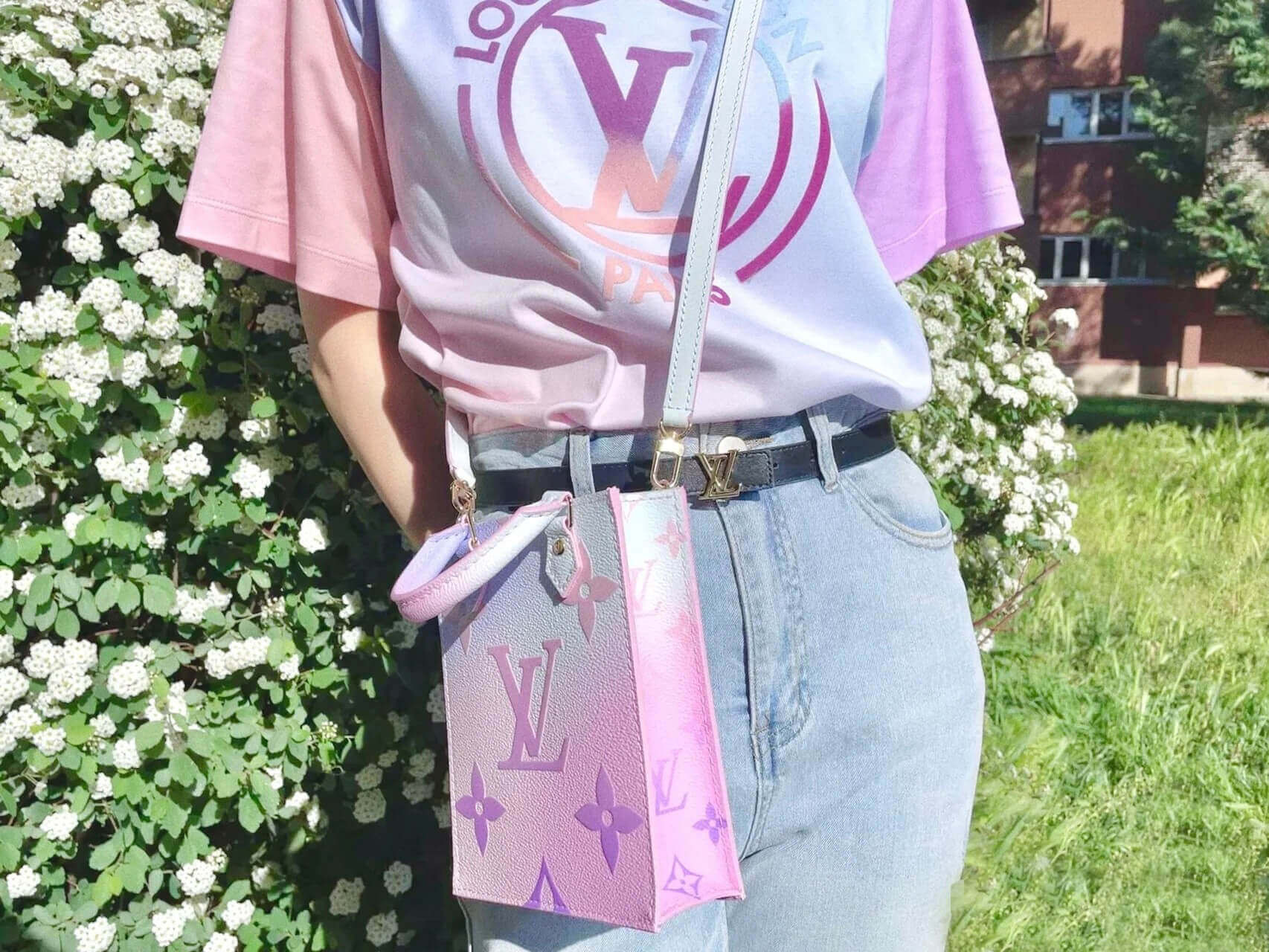 Louis Vuitton Petit Sac Plat M81341 Sunrise Pastel