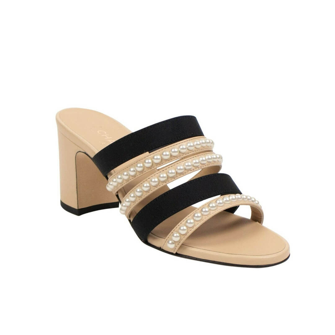 Chanel Laminated Lambskin Mules G35381