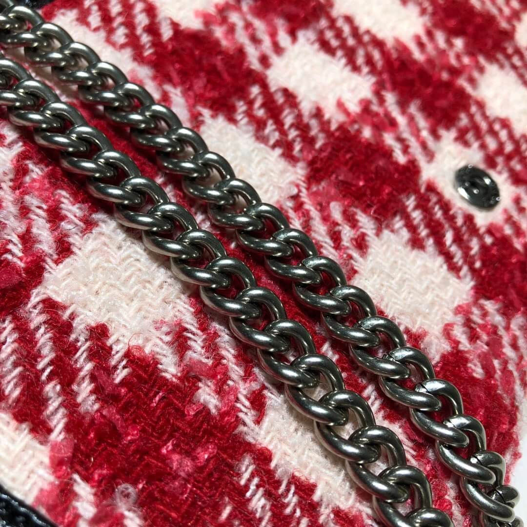 Gucci Dionysus Mini Check Tweed Chain Bag 401231