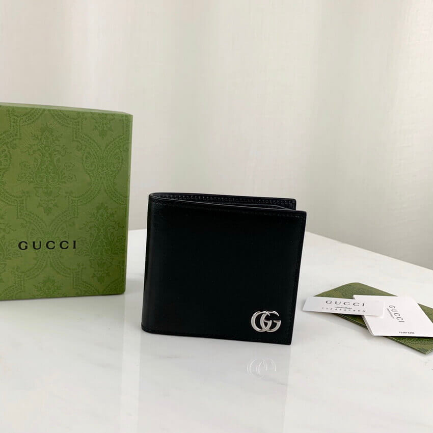 Gucci GG Marmont Smooth Leather Bi-Fold Wallet 428726