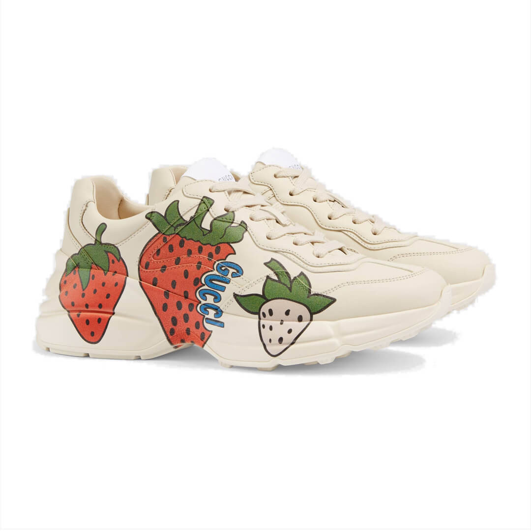 Gucci Rhyton Sneaker With Gucci Strawberry 576963