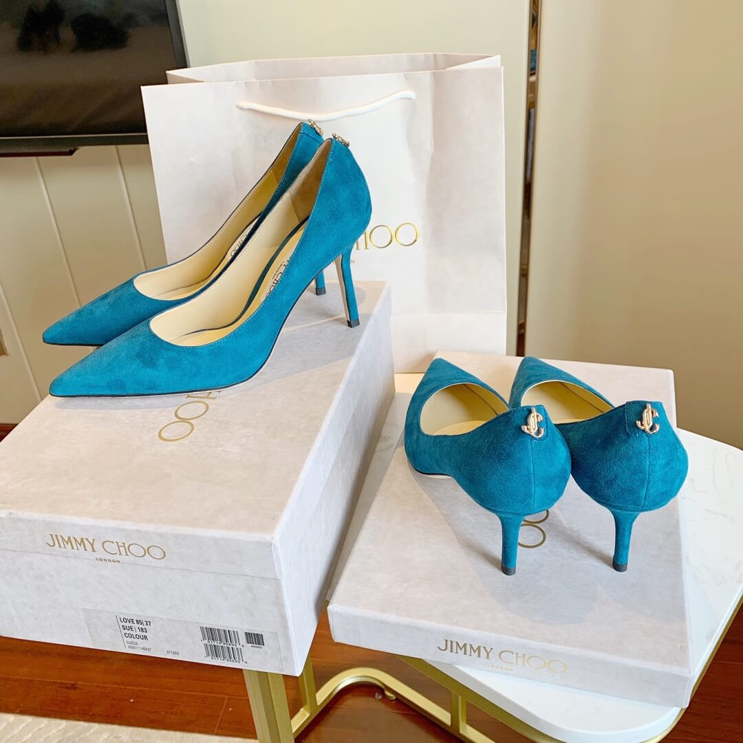 Jimmy Choo Romy Suede Point-Toe Pumps 120011